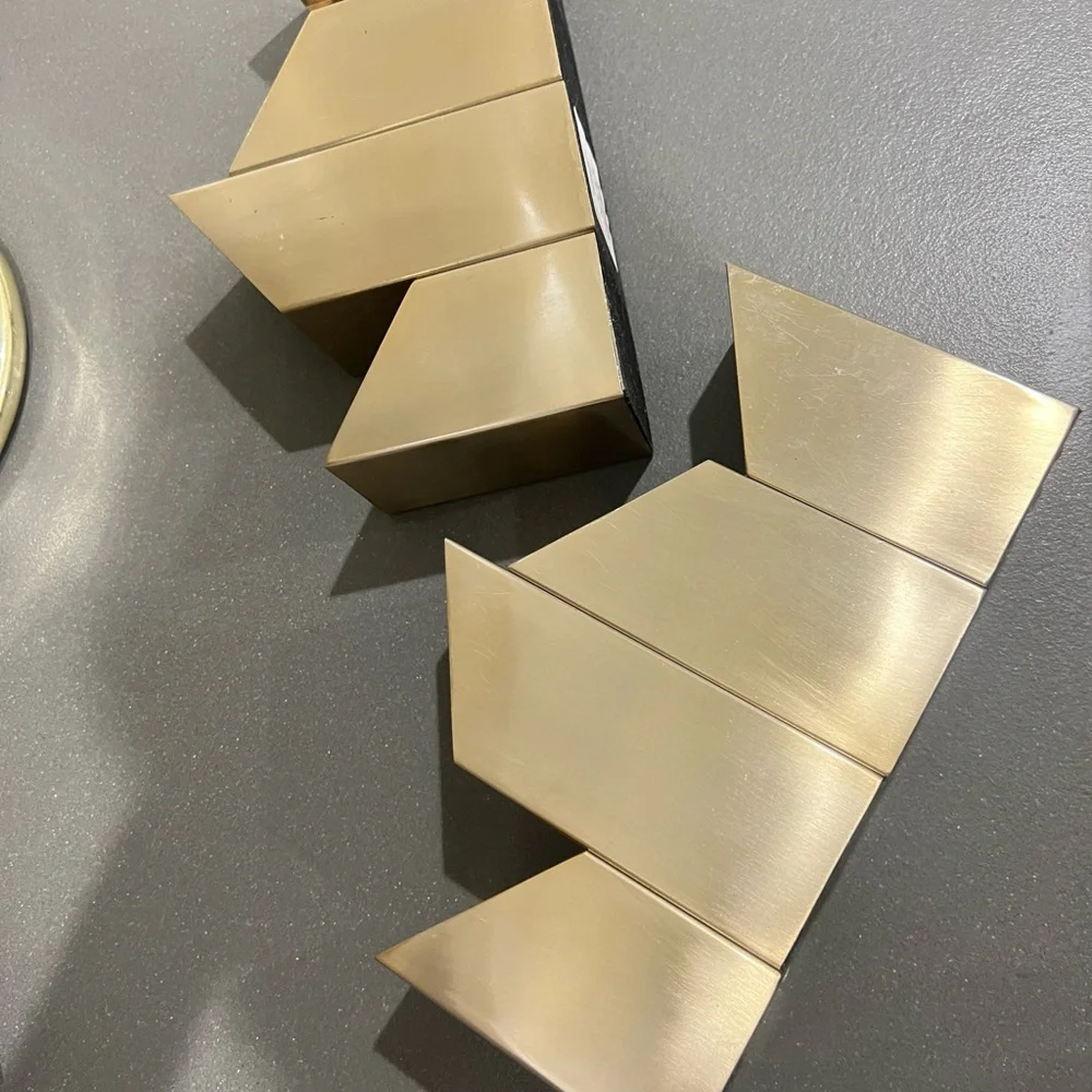 Nate Berkus brass desk top organizer